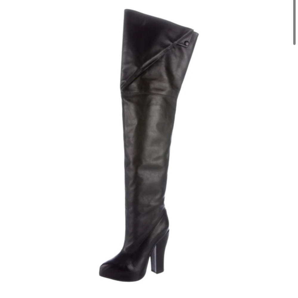 CARVEN platform, thigh high boots.